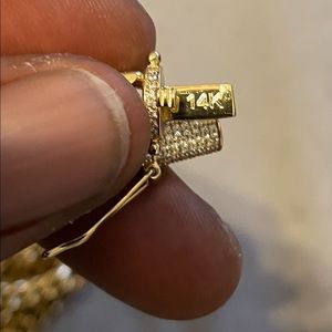 Real 14 K gold chain 20 inches length 4mm width